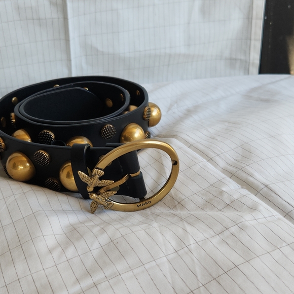 PINKO Love Maxi Studs Belt - Picture 2 of 5